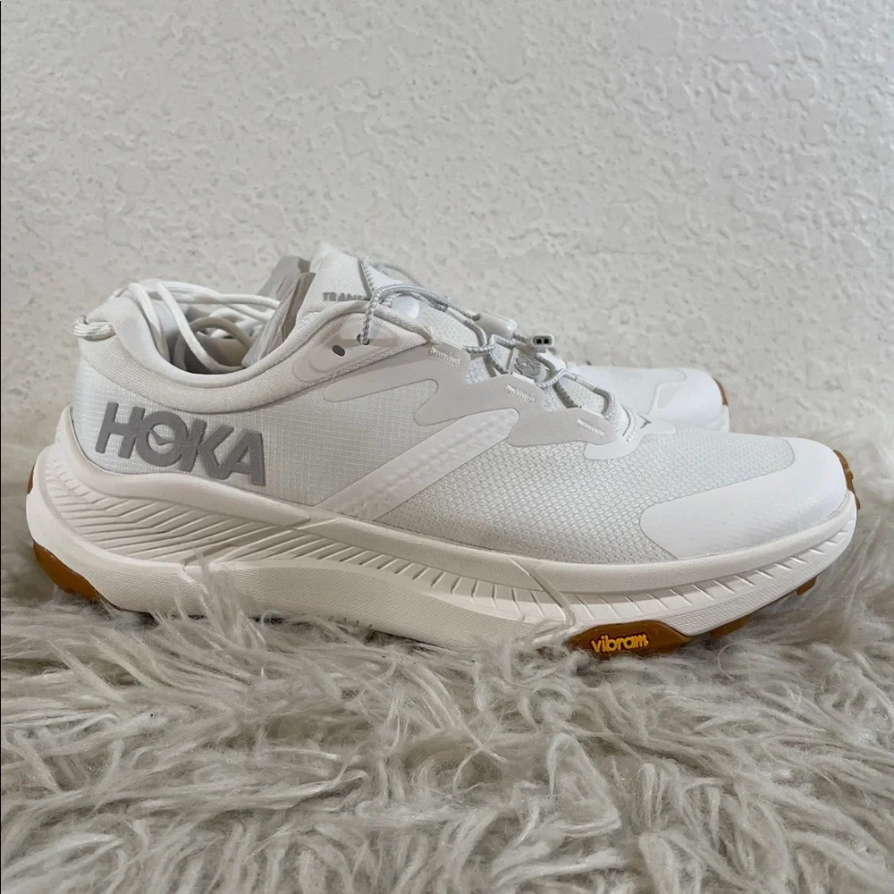 HOKA Women's Transport White Athletic Walking Shoes Sneakers Size 9.5 B NEW - Picture 6 of 16
